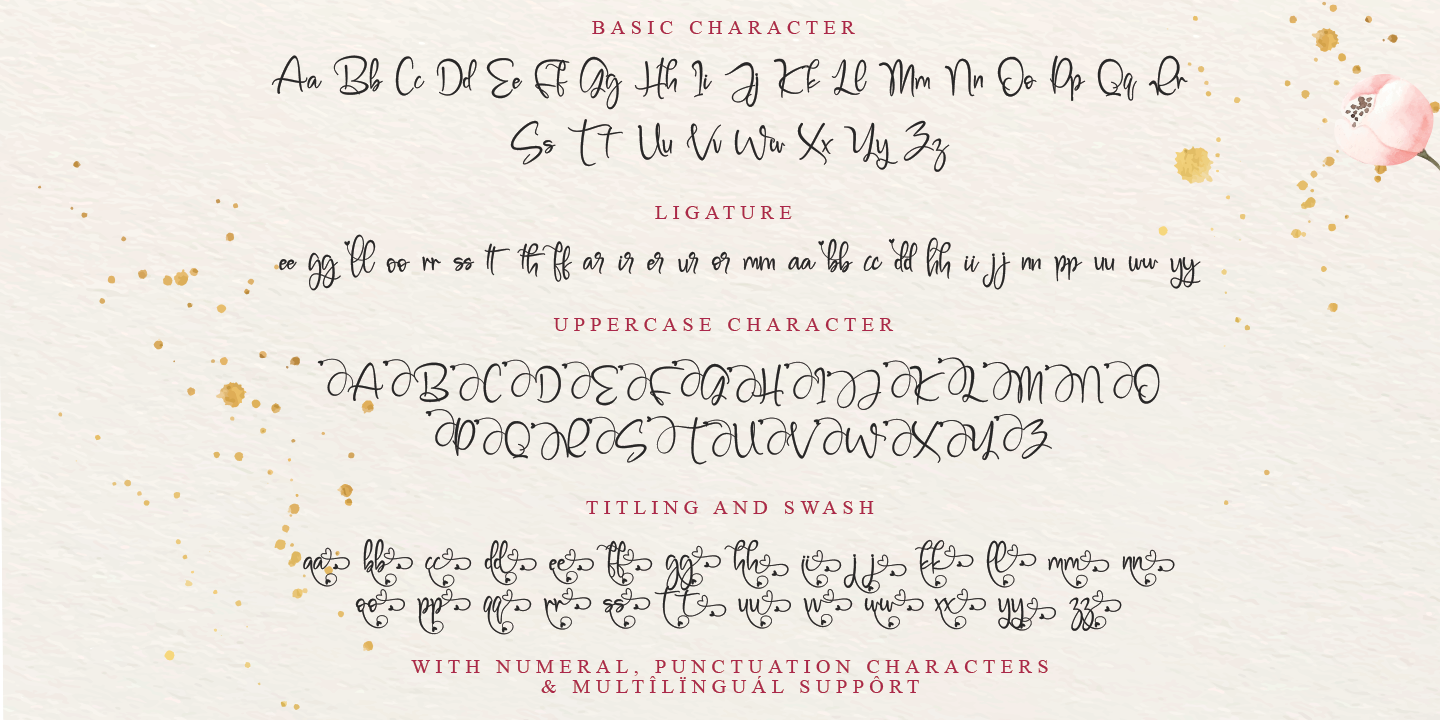 Beispiel einer Millena Regular-Schriftart
